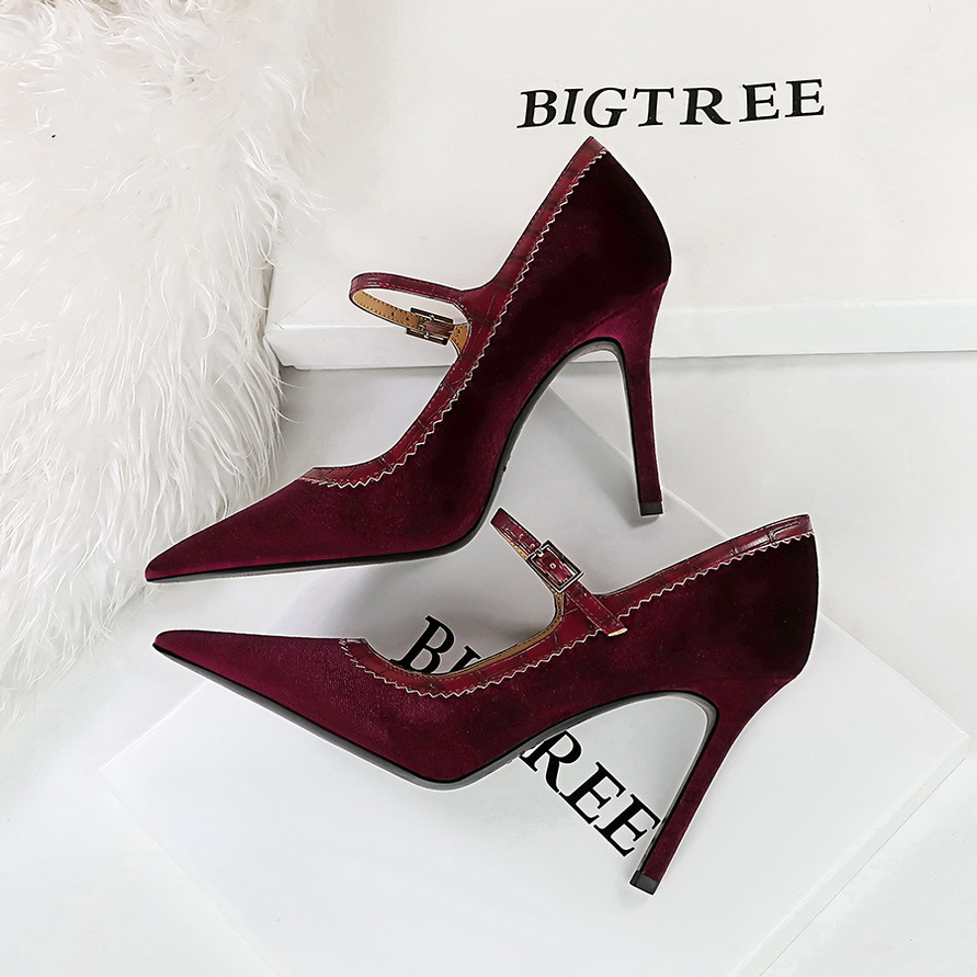 Women Shoes Size 7 - Mode Hoge Hakken Gemengde Kleuren Retro