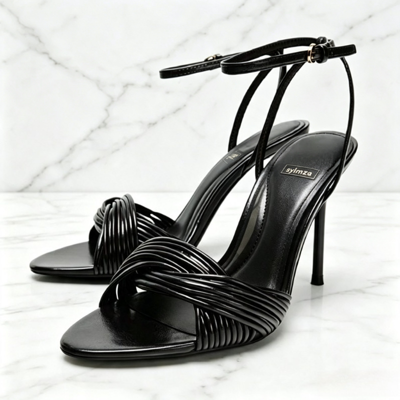 Women Shoes Branded - Mode crossover sandalen met voorbandjes, stilettohakken,