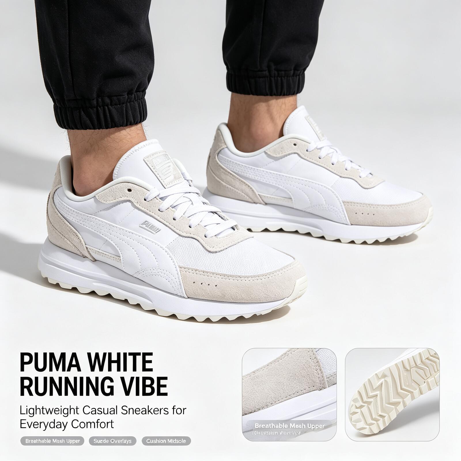 Women Shoes Hong Kong - Nieuwe Hot Puma witte lichtgewicht hardloopschoenen