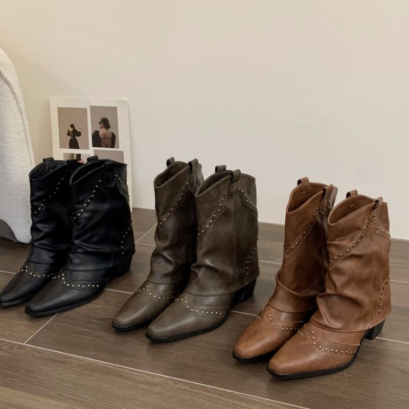 Western Cowgirl Boot - Dames Western Cowboylaarzen met gesp, spitse