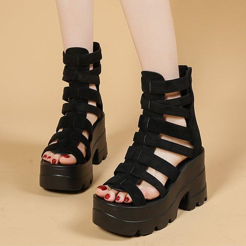Women Shoes Zipper - Nieuwe 2026 Super High Heel Sandalen
