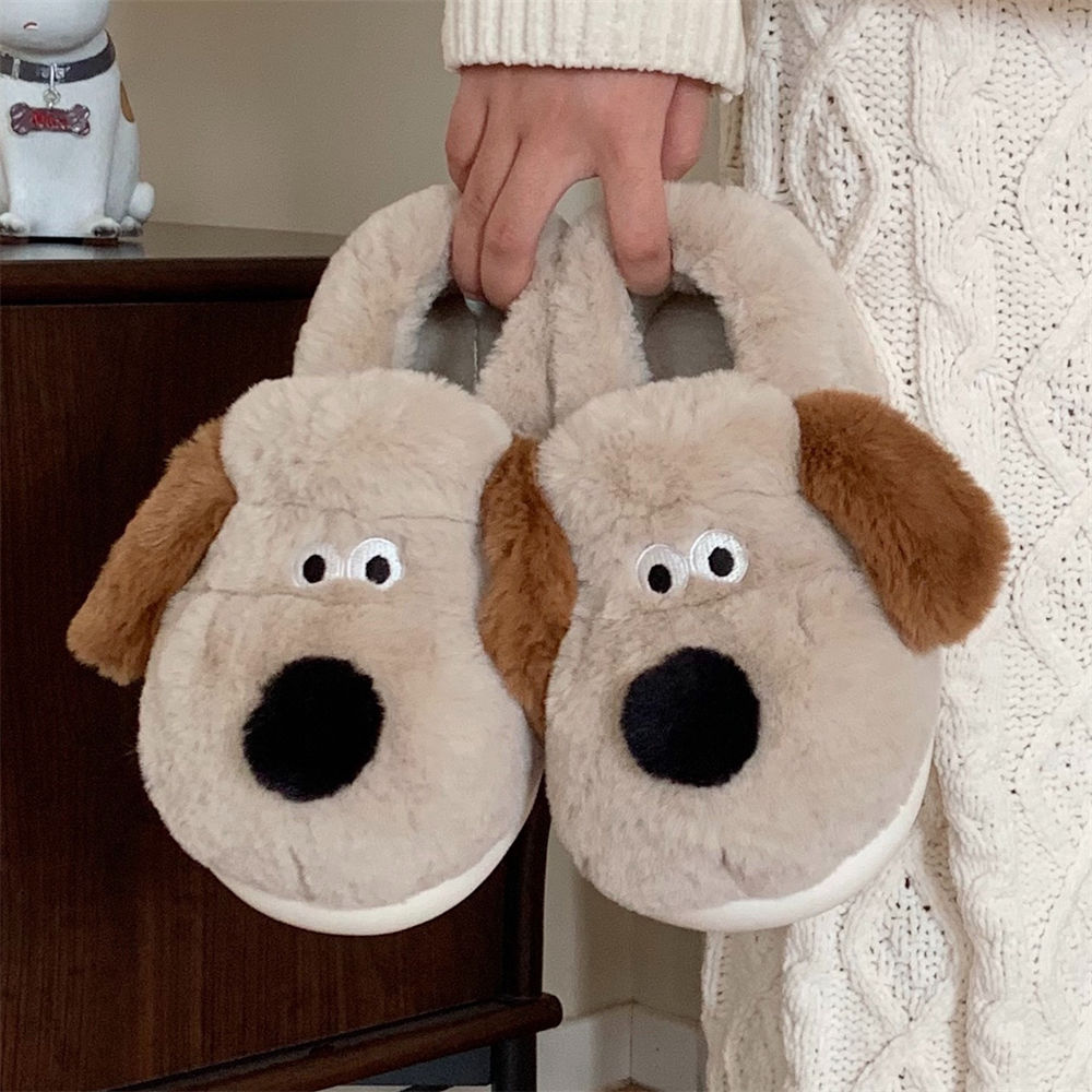 Women Shoes Winter - Size36-45 Knuffel Hond Slippers Meisjes Pluizige