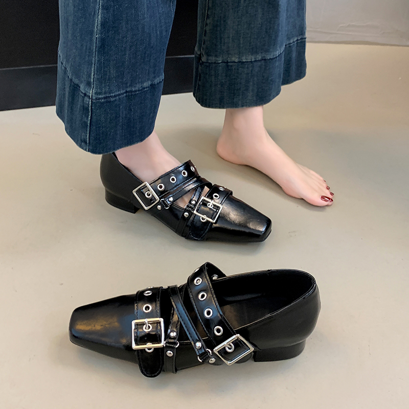 Shoes For Women Flats - Vrouwelijke schoenen met gesp, balletflats, mode,