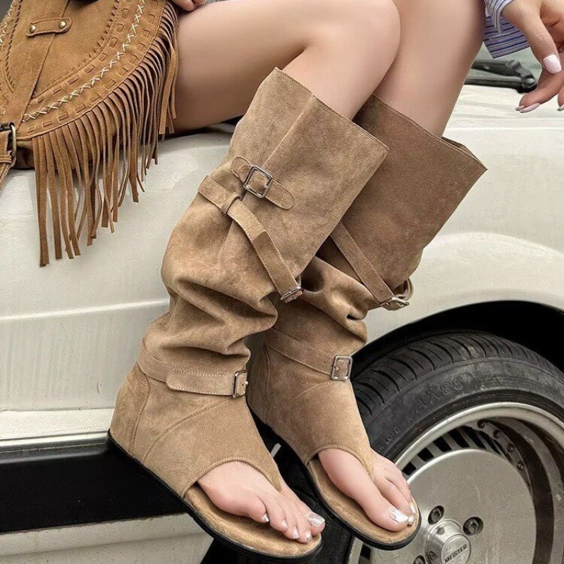 Western Cowgirl Boot - Zomerse Nieuwe Western Cowboy Lange Laarzen