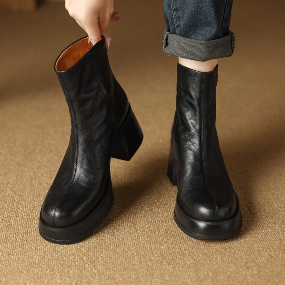Women Shoes Size 7 - 2025 Nieuwe Vrouwen Veelzijdige Leren Laarzen