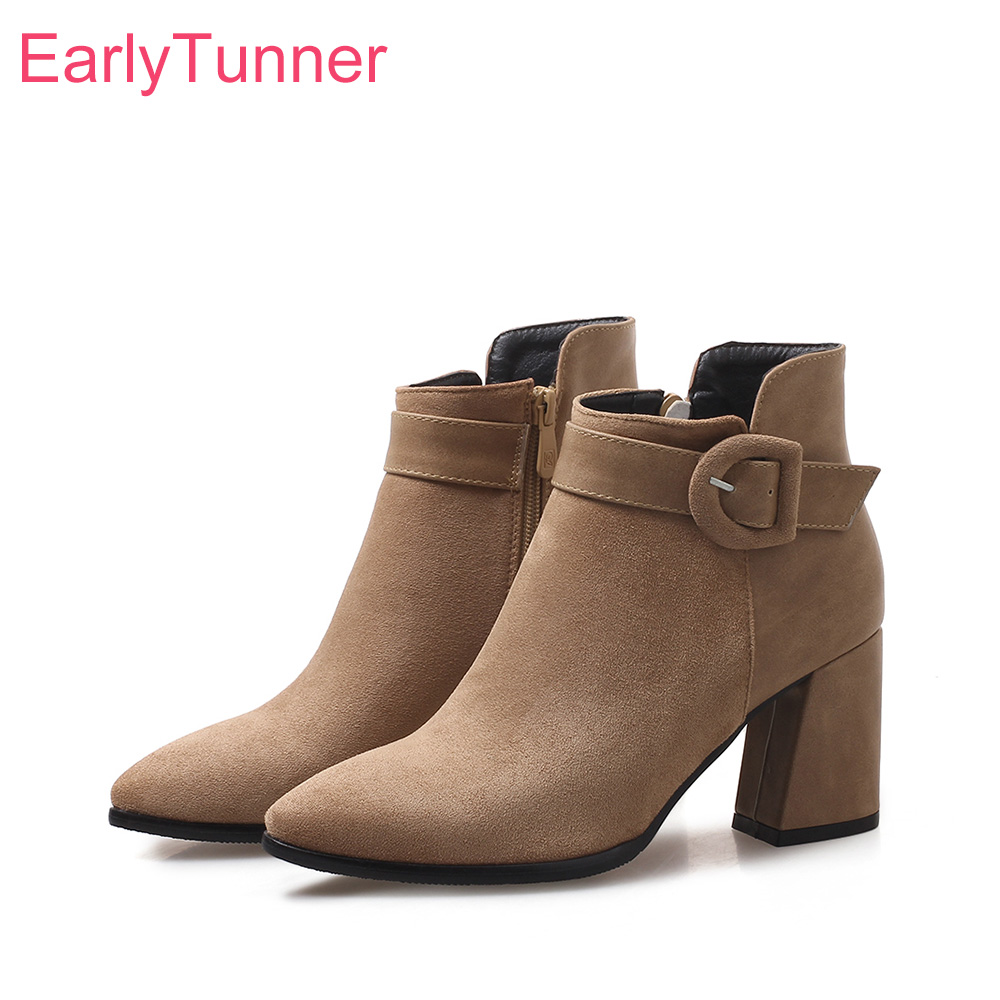 Women Shoes Branded - Gloednieuwe Winter Elegante Zwarte Abrikoos Vrouwen