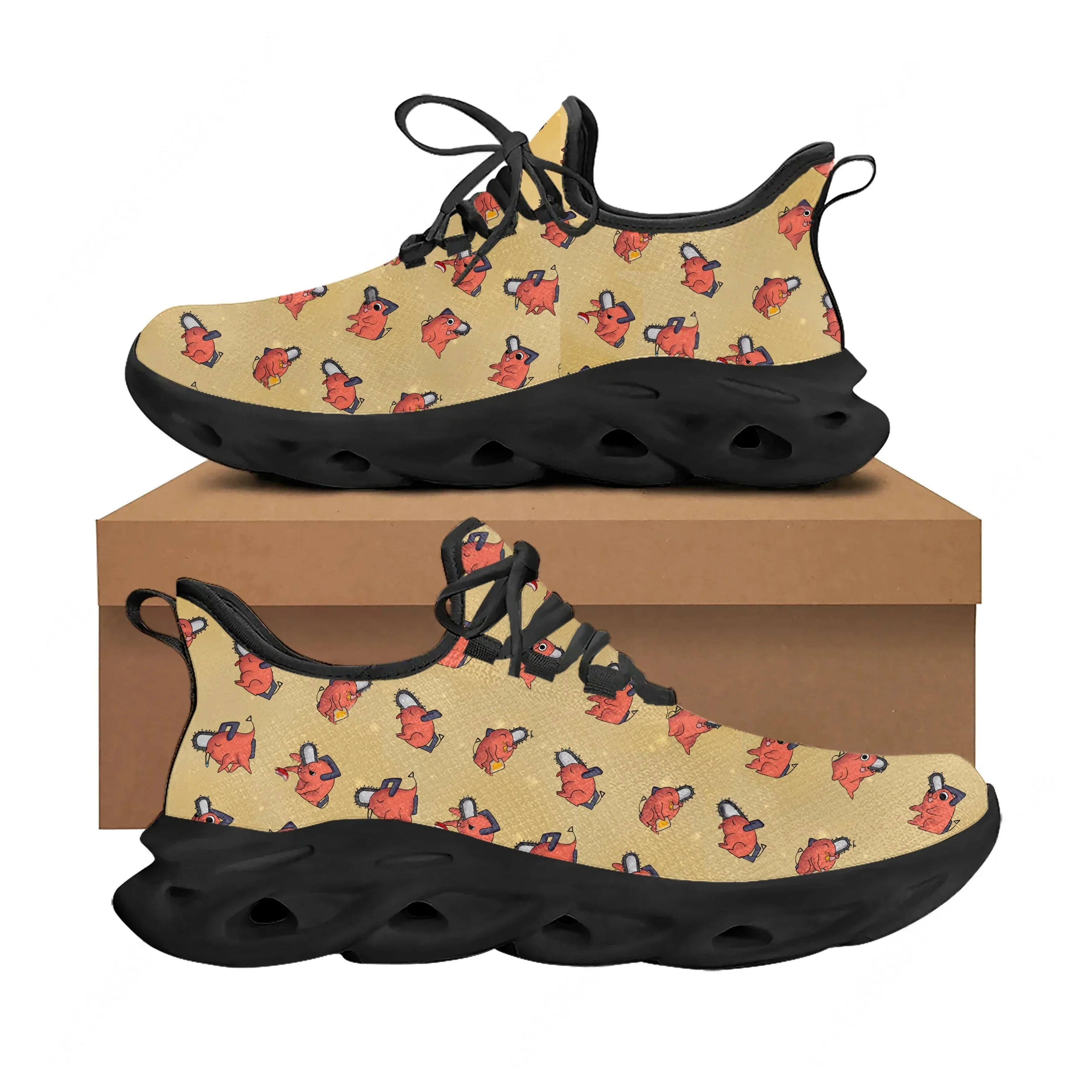Shoes For Women Flats - C-Chainsaw Man Flats Sneakers Heren Dames