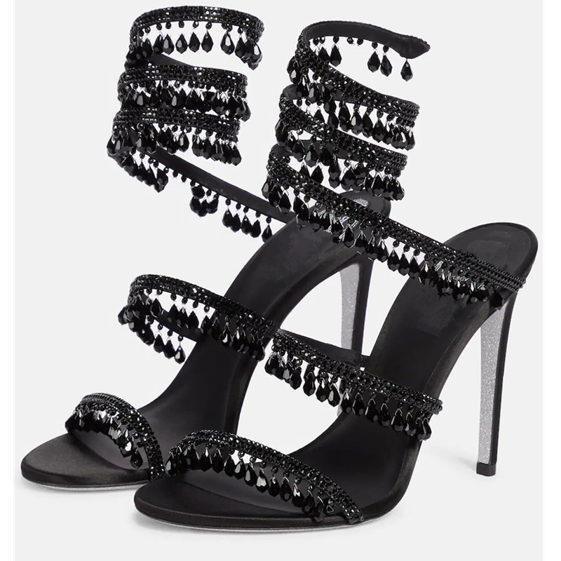 Sexy groene kristallen stilett - Rhinestone Sandal Women recensie en prijs