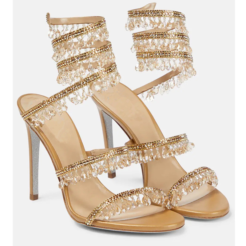 Sexy groene kristallen stilett - Rhinestone Sandal Women recensie en prijs