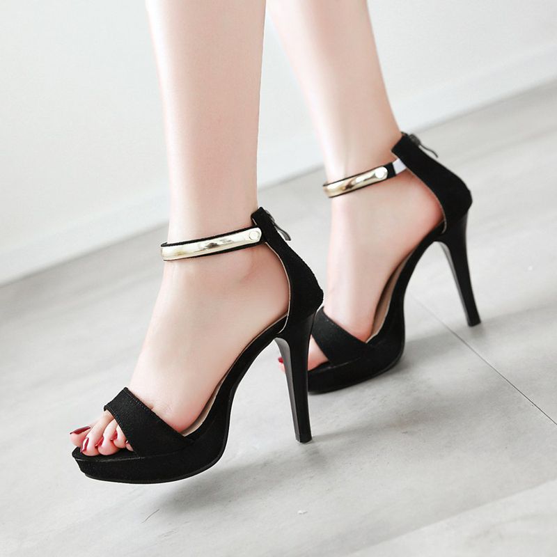 SIMLOVEYO Chic Dames Peeptoe S - Wide Fit Heels recensie en prijs