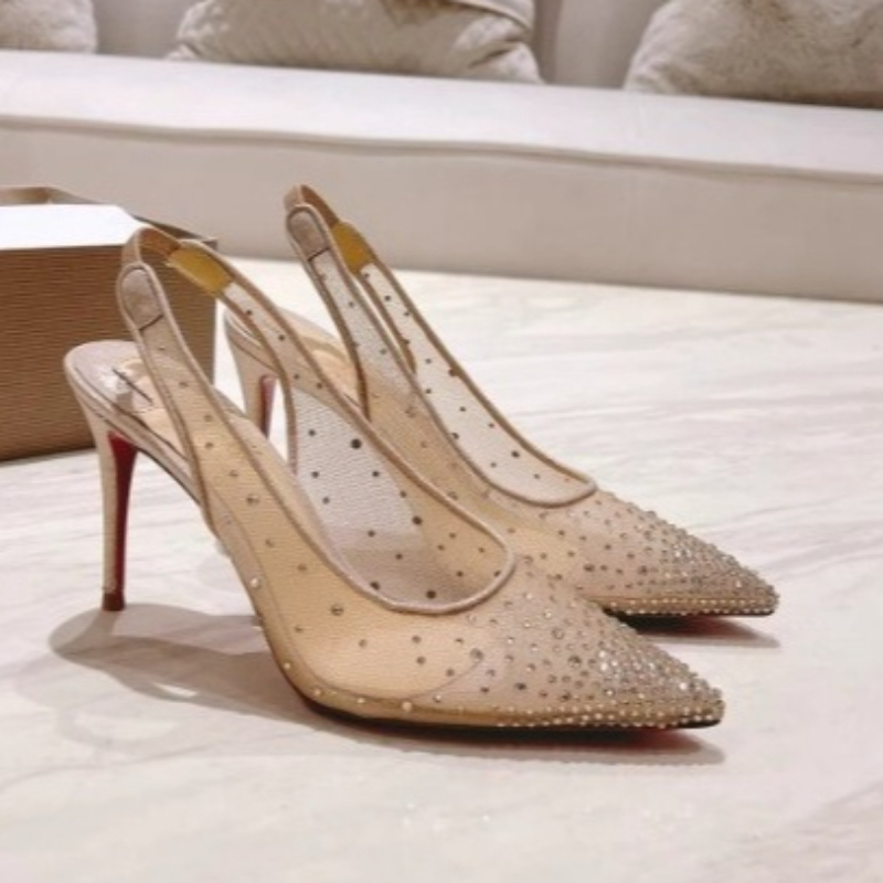 Mesh strass achterkant open st - Rhinestone Sandal Women recensie en prijs