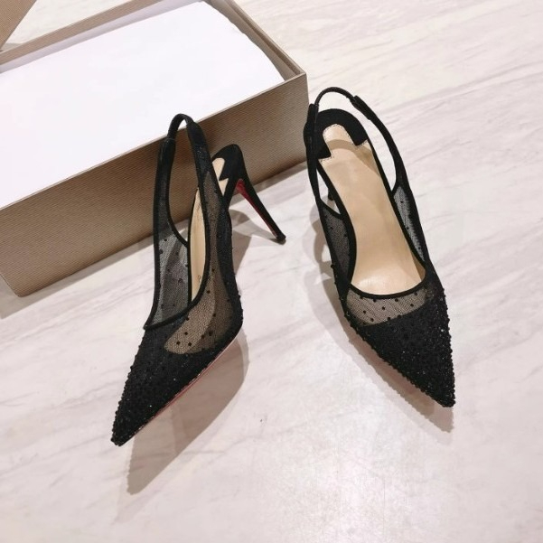 Mesh strass achterkant open st - Rhinestone Sandal Women recensie en prijs