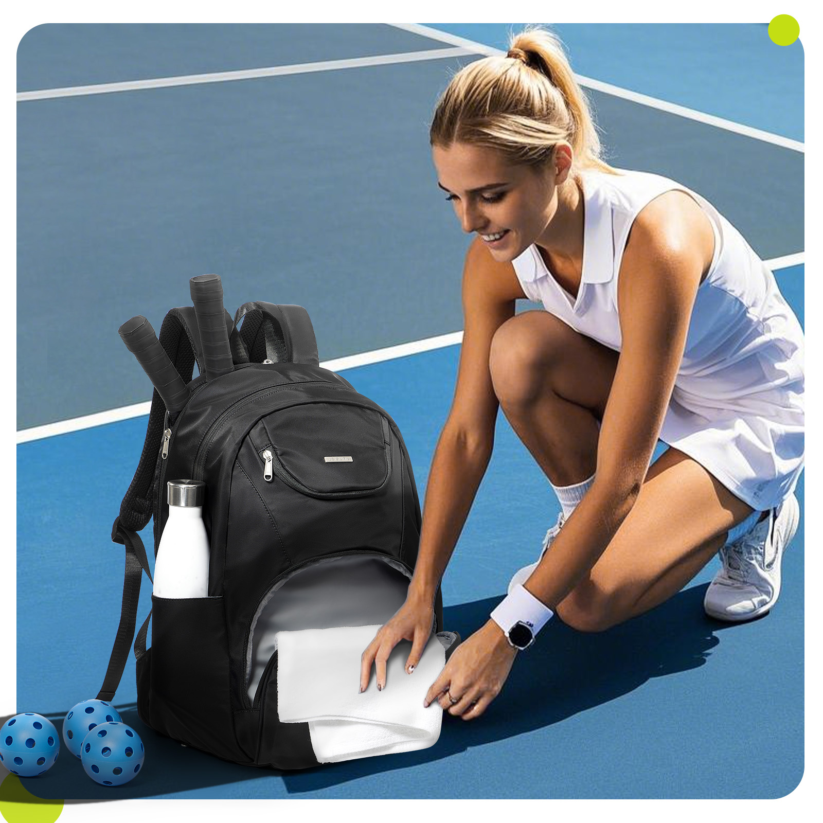 Tennistas Tennisrugzak 2 racke - Women'S Shoes Large recensie en prijs