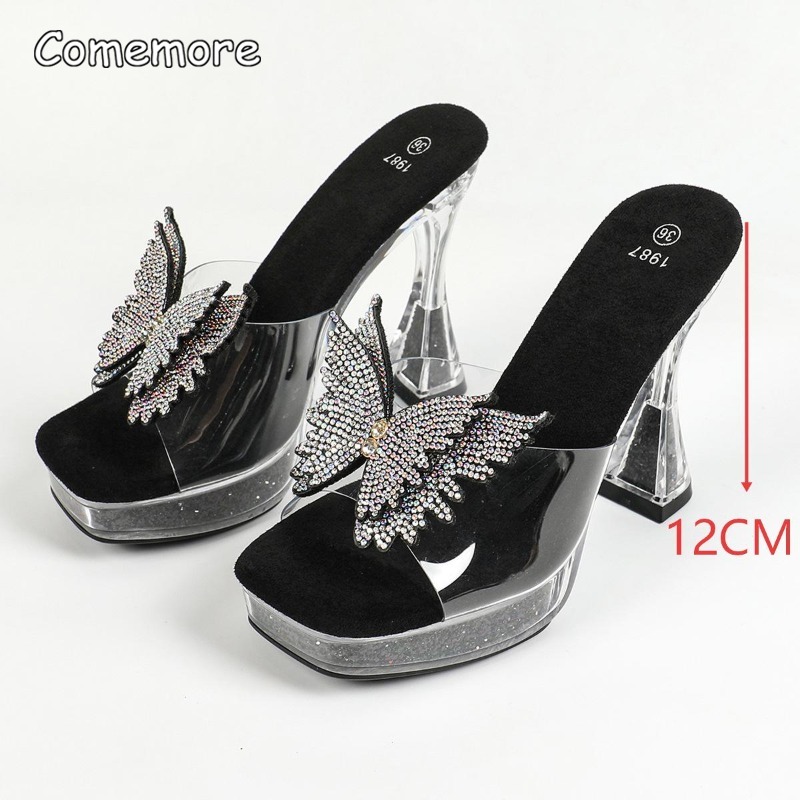 Strass vlinder plateauhak muil - Rhinestone Sandal Women recensie en prijs