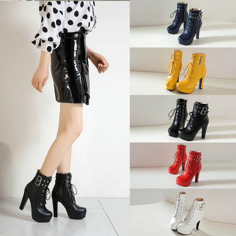 Winter Bont Gevoerd Geel Rood  - Women Shoes For Big Feet recensie en prijs