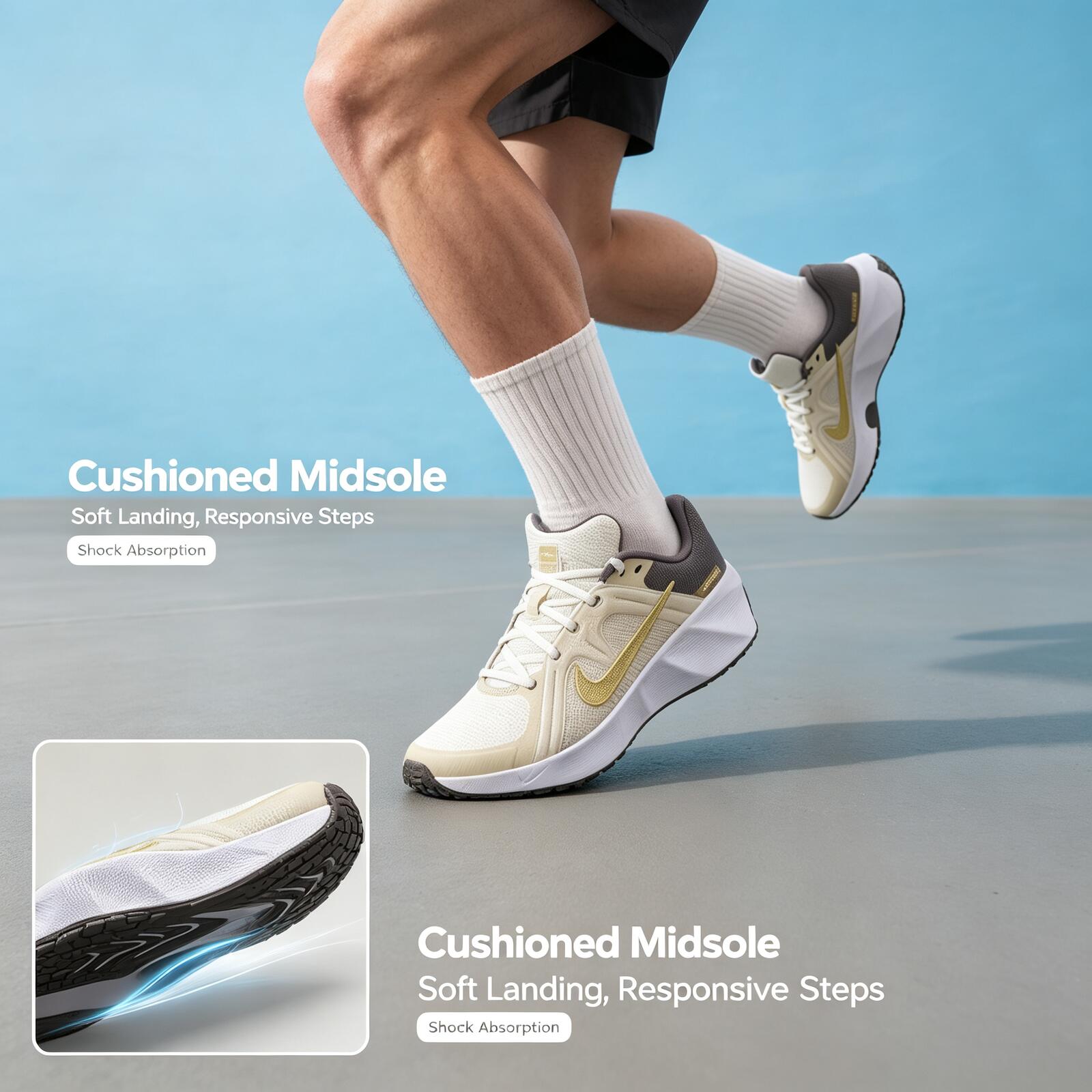 Nike Witgrijs gouden trainings - Women Shoes Hong Kong recensie en prijs