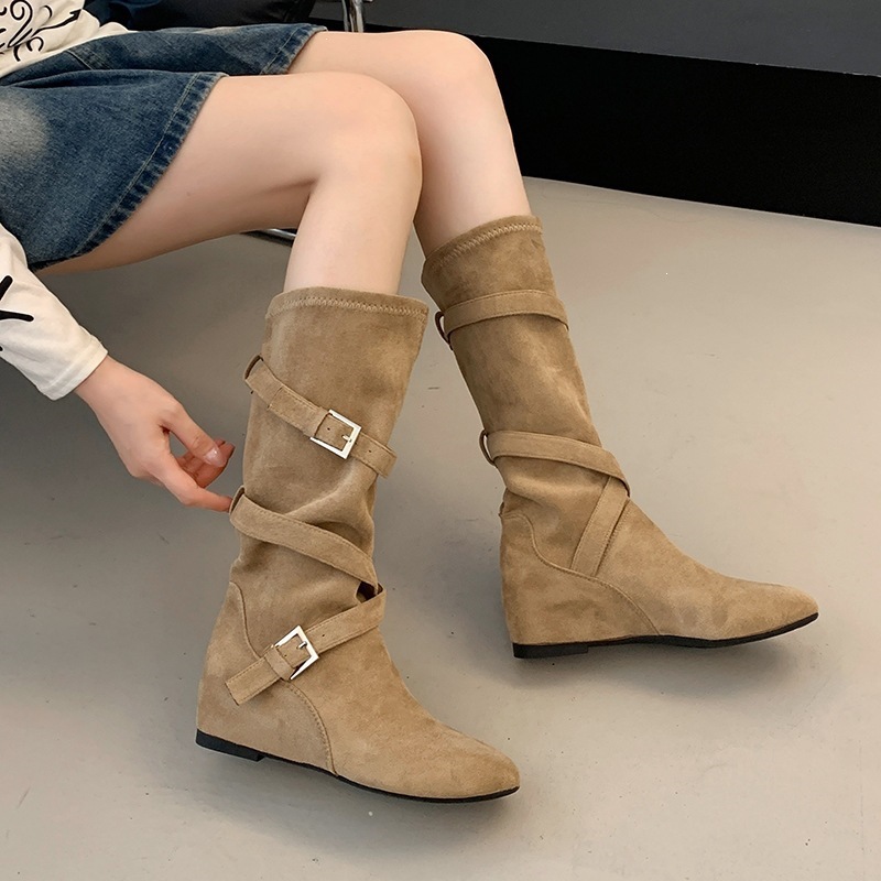 Dames Vintage Suède Slouch Mid - Western Cowgirl Boot recensie en prijs