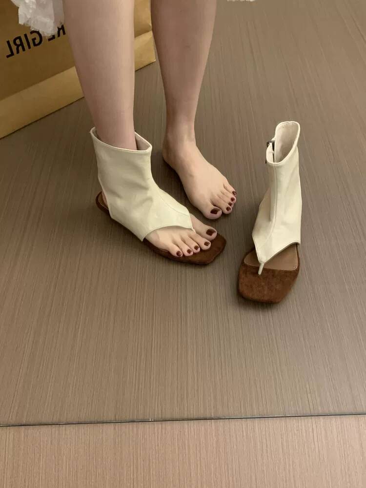 2026 Franse Retro Bruine Korte - Women Shoes Zipper recensie en prijs