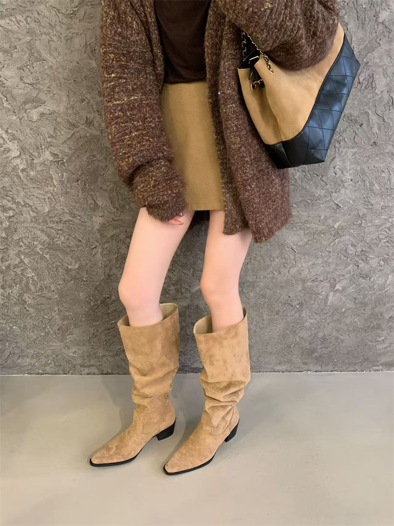 ZAROY Winter Puntige Teen Knie - Wide Fit Heels recensie en prijs