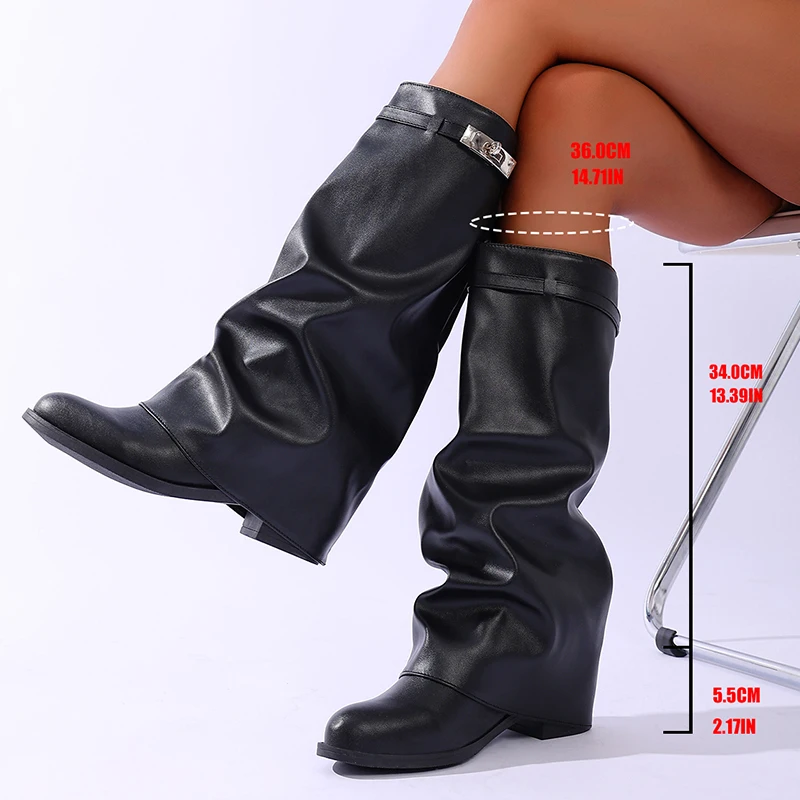 Brand Design Zwart Pu Lederen  - Wide Fit Heels recensie en prijs