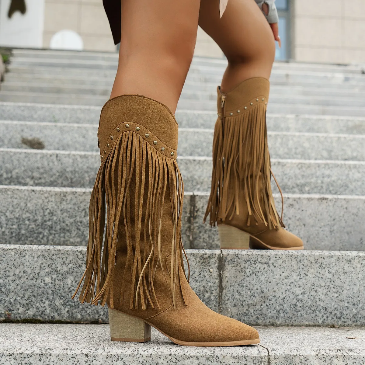 Plus maat 43 dames kwastjes we - Western Cowgirl Boot recensie en prijs