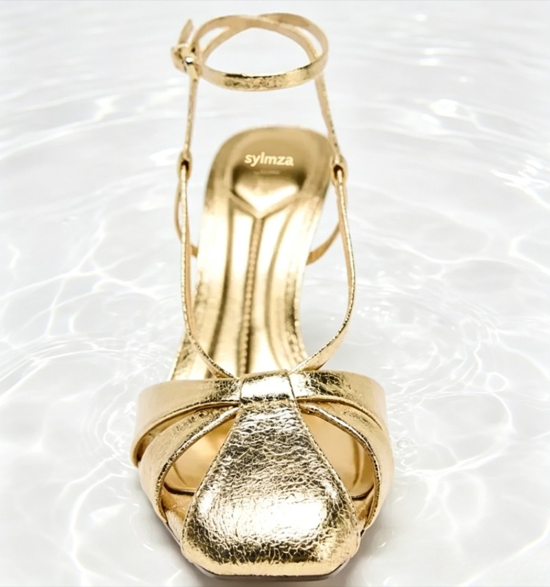 Fashion Gold Dunne Hakken Sand - Women Shoes Branded recensie en prijs