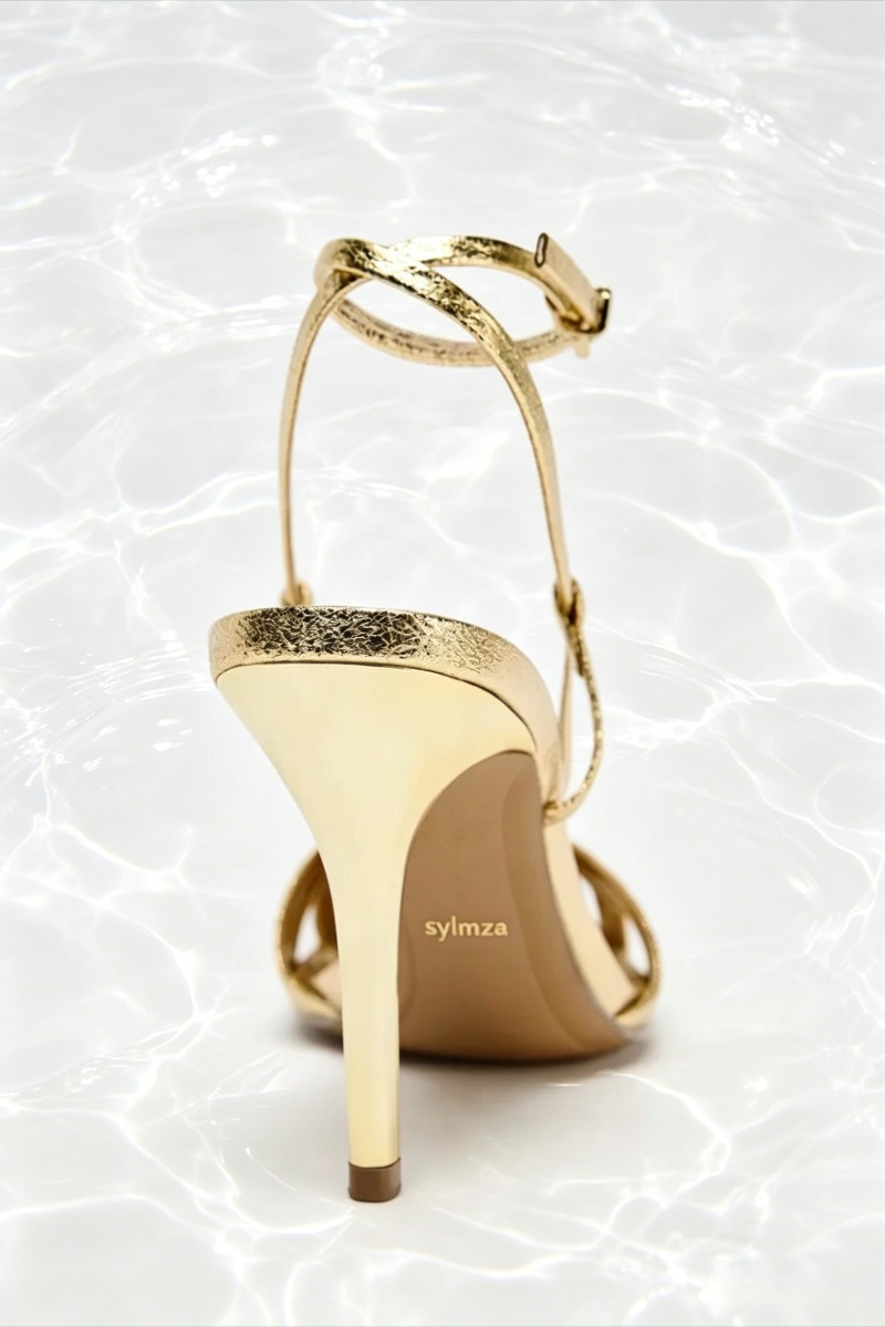 Fashion Gold Dunne Hakken Sand - Women Shoes Branded recensie en prijs