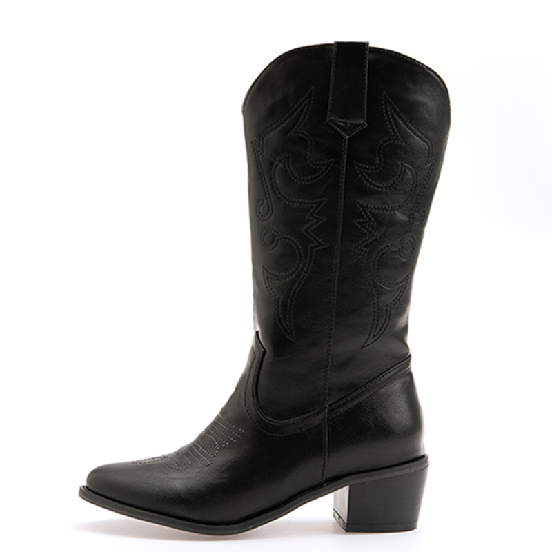 Klassieke halfhoge laarzen dam - Western Cowgirl Boot recensie en prijs