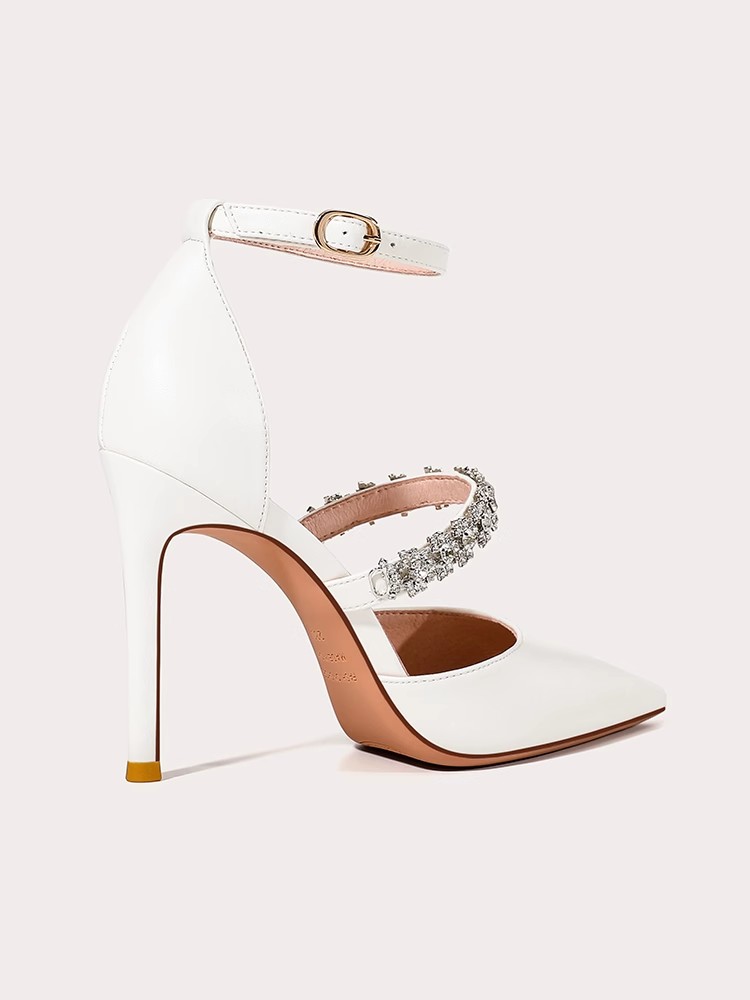 Lage hakken dunne trouwschoene - Wide Fit Heels recensie en prijs