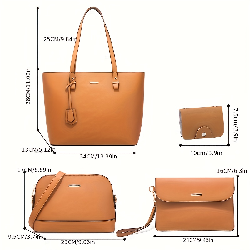 4 stuks mode damestassensets e - Women Shoes Zipper recensie en prijs