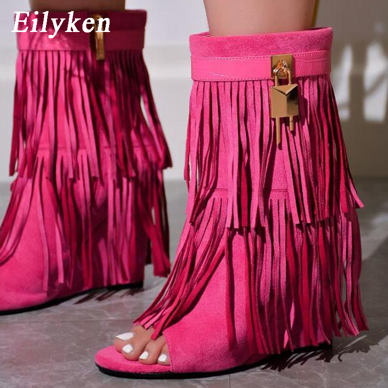 Eilyken Designer Fringe Wiggen - Women Shoes Zipper recensie en prijs